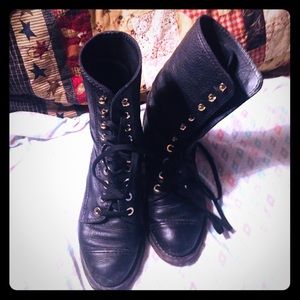 Chanel Black Leather Boots